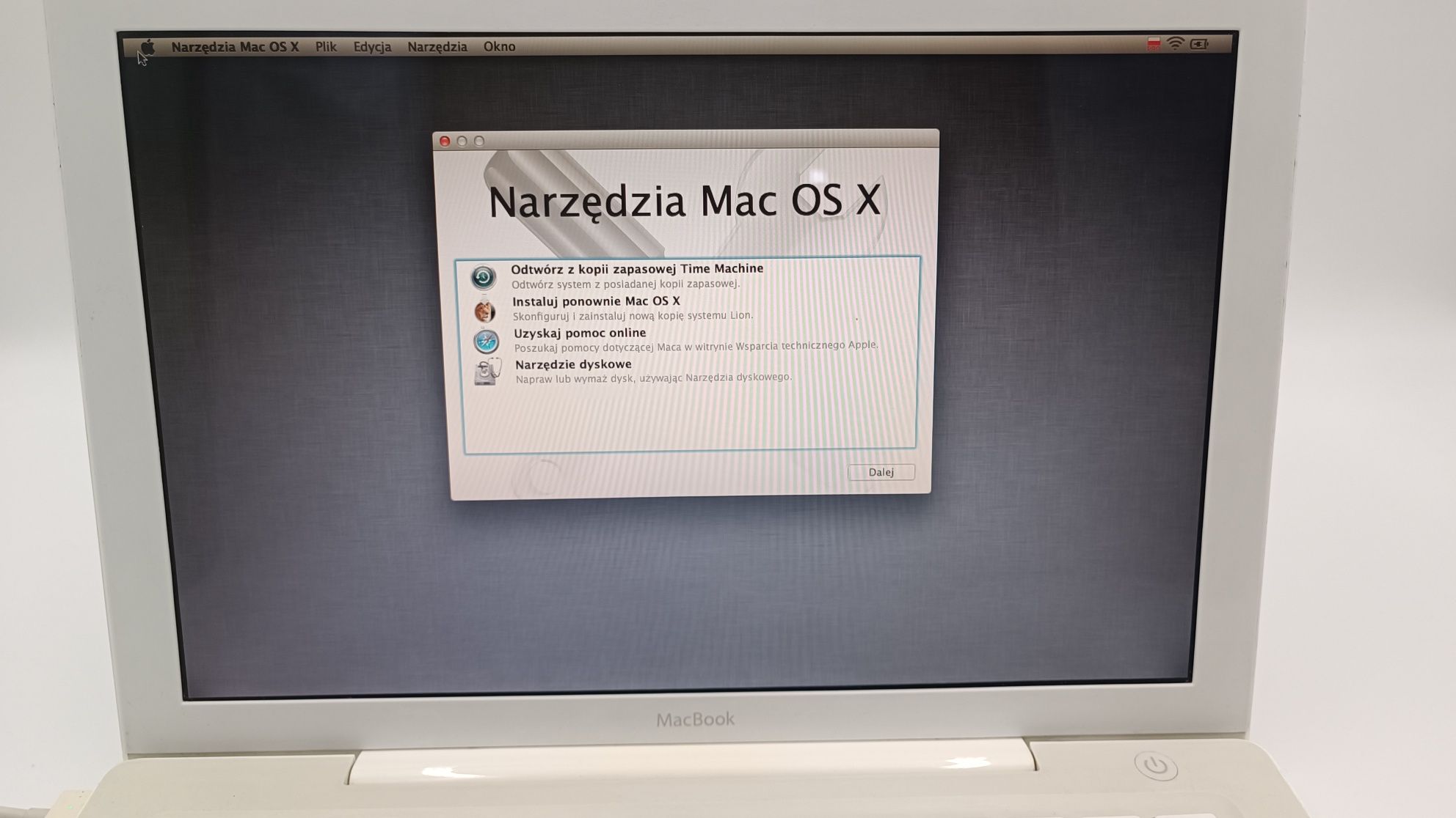 Laptop Apple Macbook A1181 + zasilacz 60W