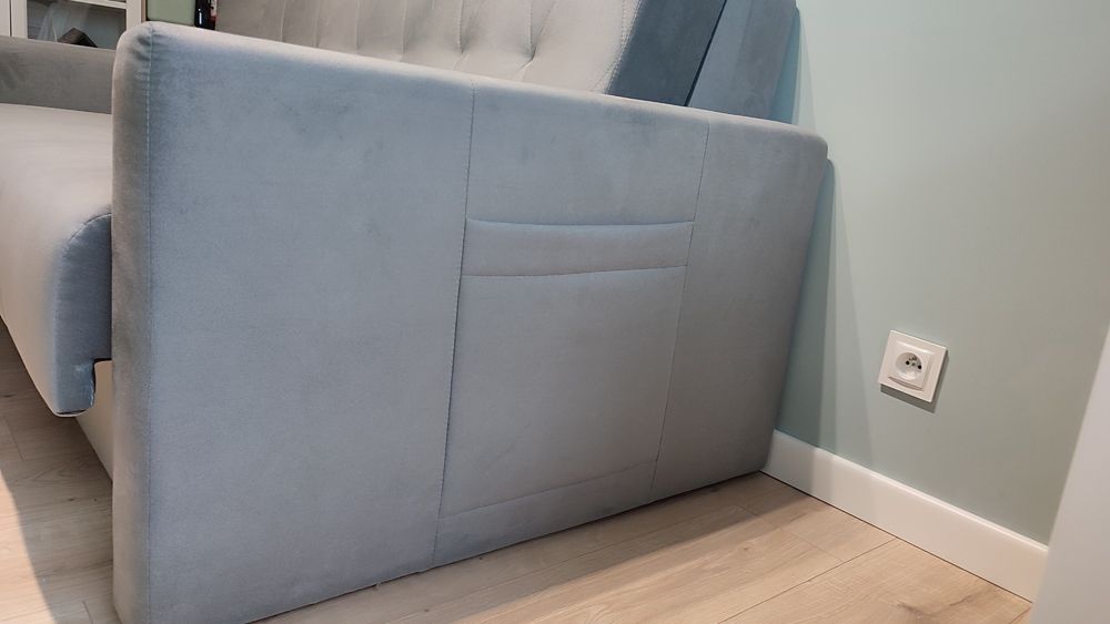 Sofa amerykanka, szara Bomo 3 (166 cm)