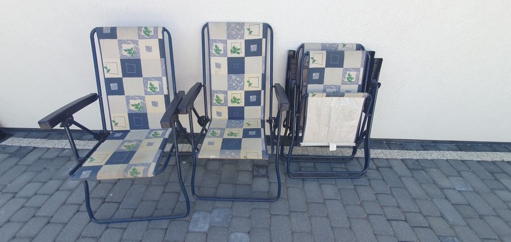 Krzesła ogrodowe składane 4 szt.
