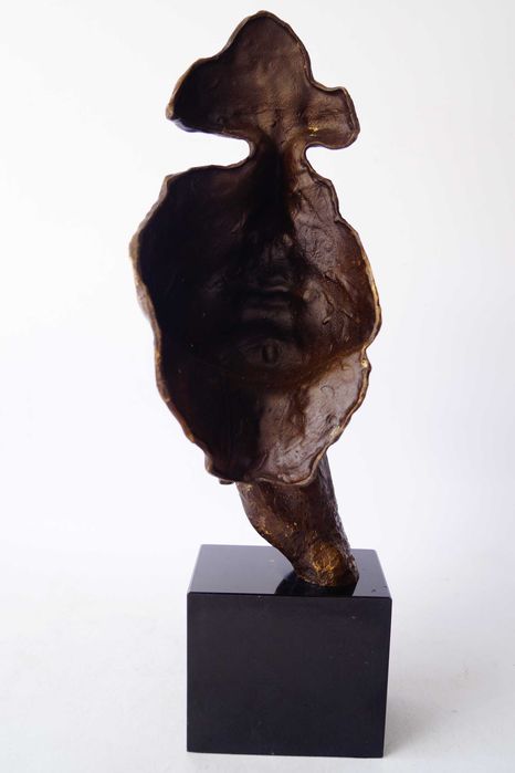 Figura z brązu rzeźba SALVADOR DALI cisza - maska 2