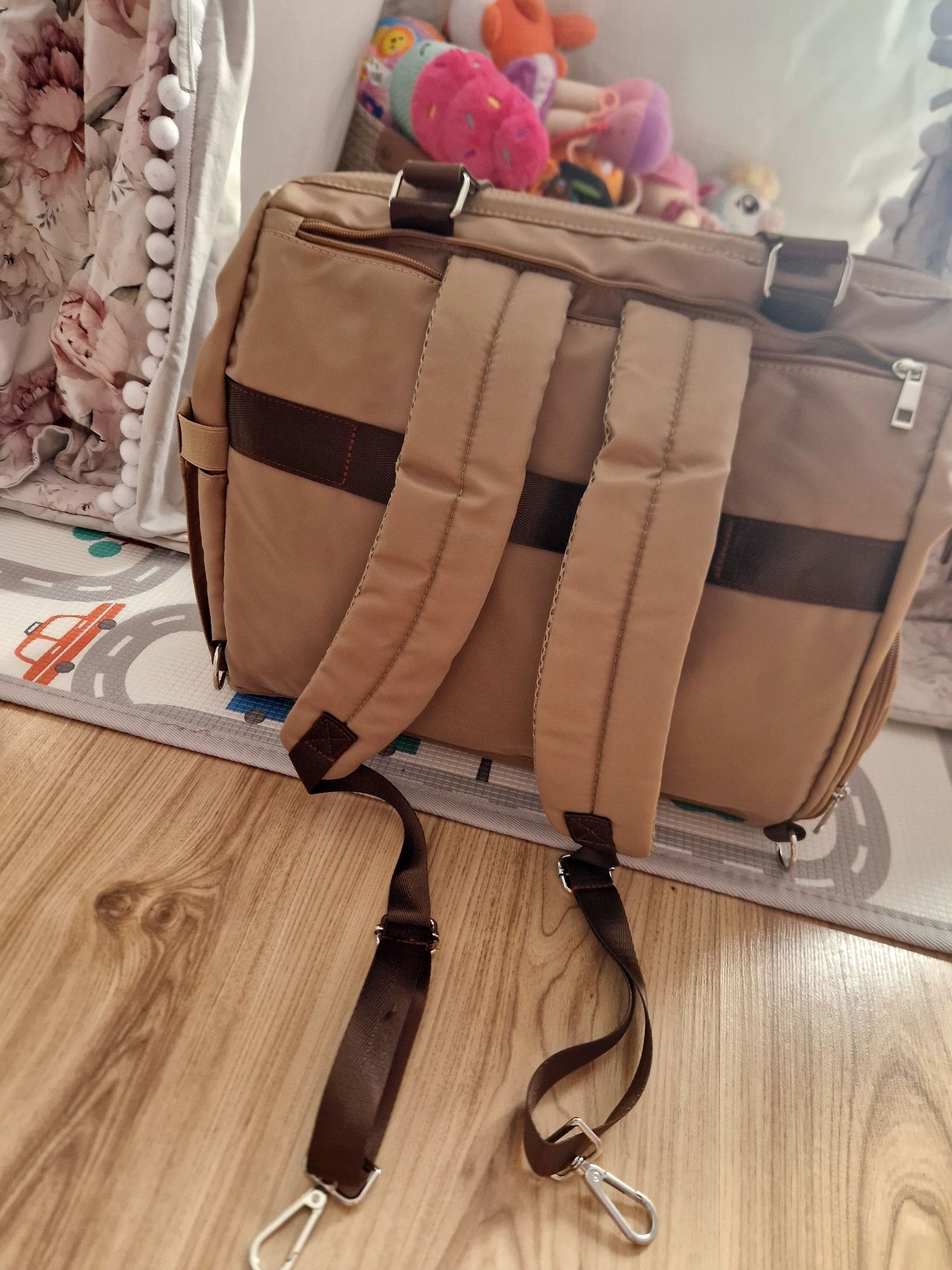 Duża torba mommy bag dla mamy i dziecka plus mata do przewijania