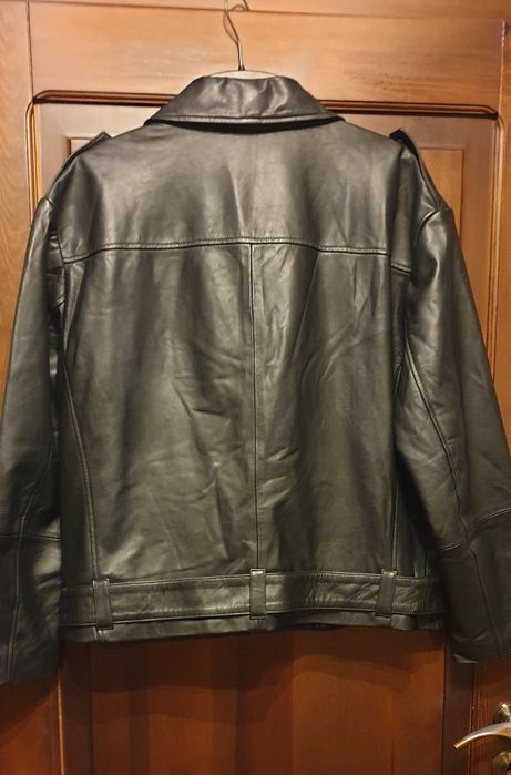 Męska kurtka czarna Ramoneska na motocykl