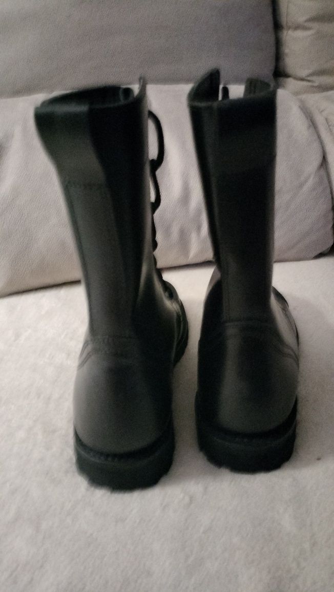 Botas da tropa, pretas, tamanho 37