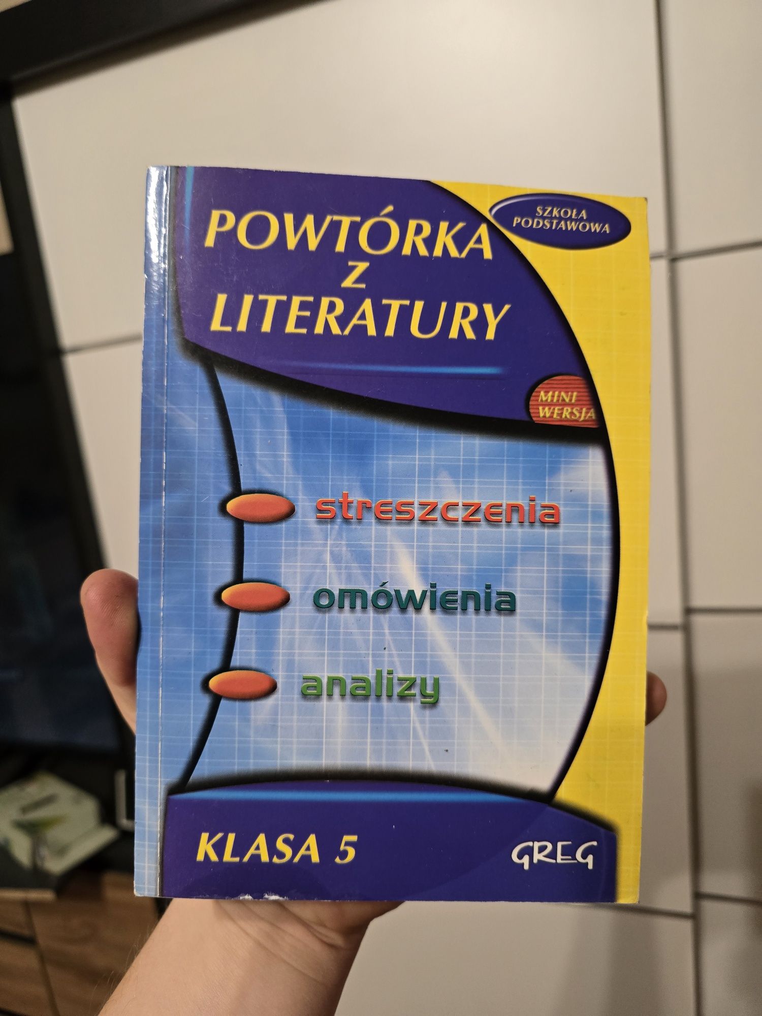 Powtórka z literatury Szkoła podstawowa Klasa 5