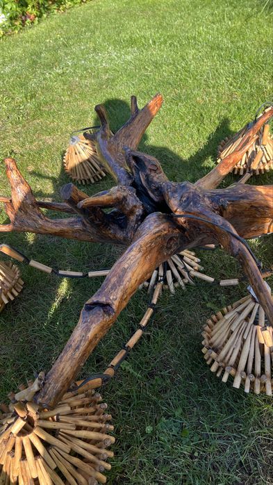 Lampa, żyrandol  korzeń 35 lat u mnie ;-)