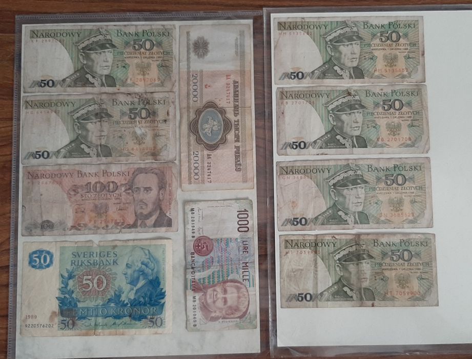 Witam sprzedam stare banknoty