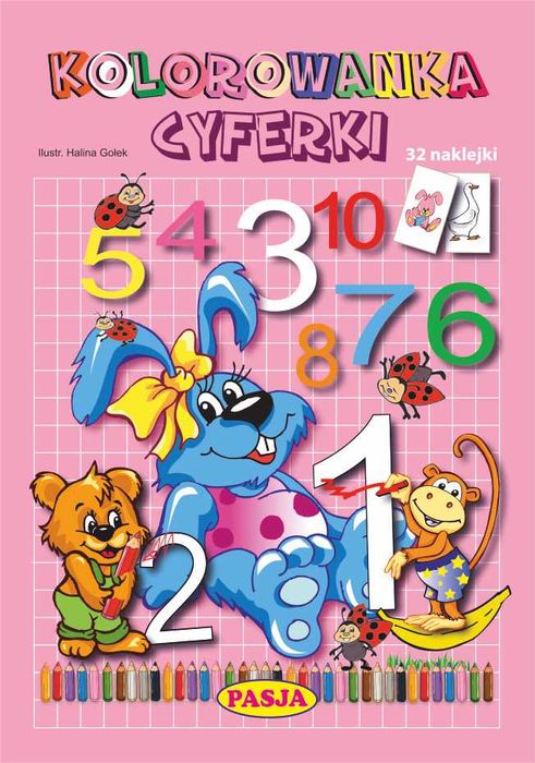 Kolorowanka Cyferki Pasja