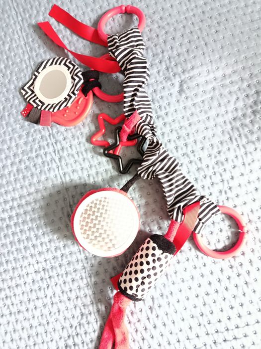 Zawieszka do wózka, grzechotka, zabawka dla niemowląt