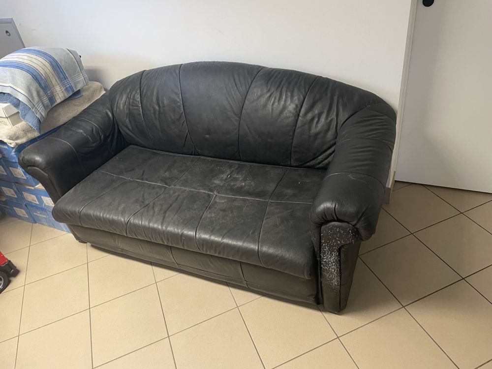 Kanapa z funkcja spania skora