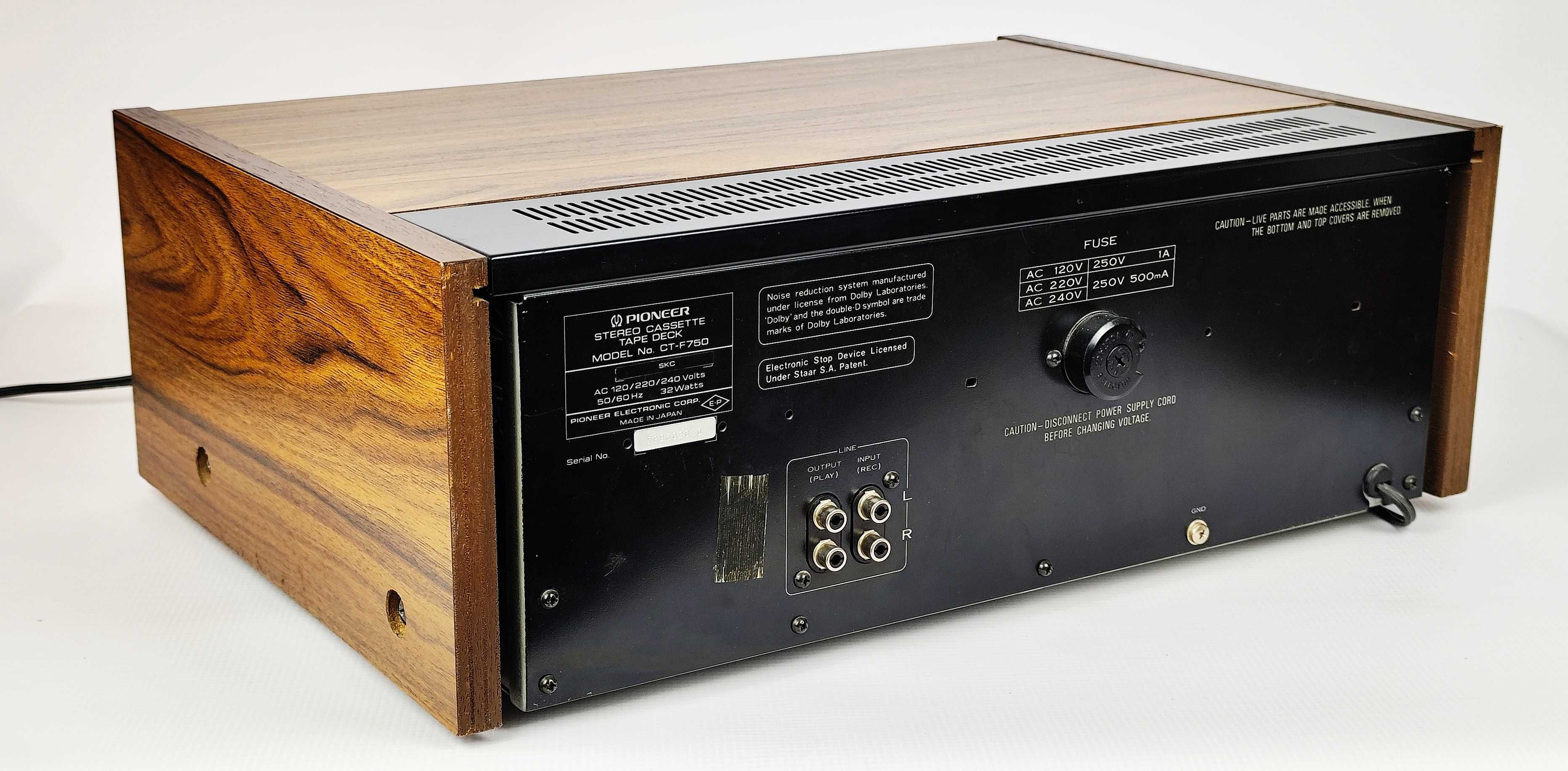 Pioneer CT-F750 blue line super magnetofon STAN KOLEKCJONERSKI