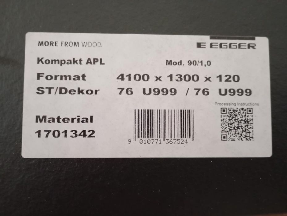 Blat kompakt EGGER,12mm