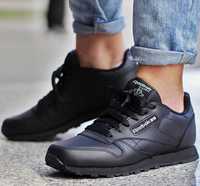 Buty Damskie REEBOK CLASSIC LEATHER Cl LTHR czarne (50149) r.34,5