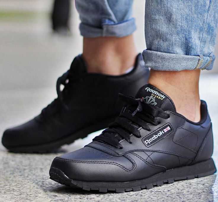 Buty Damskie REEBOK CLASSIC LEATHER Cl LTHR czarne (50149) r.34,5