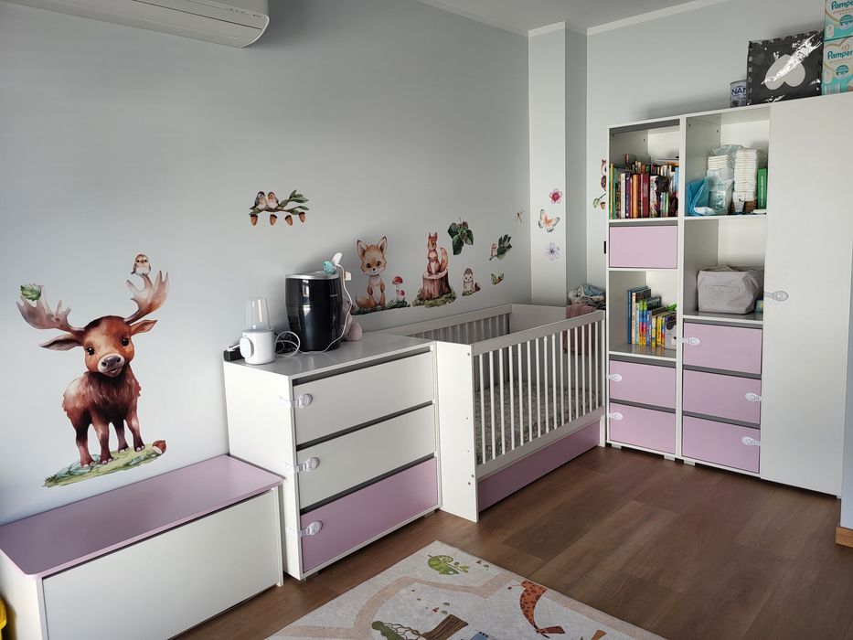 Zestaw mebli dziecięcych Klupś Dalia pink pink