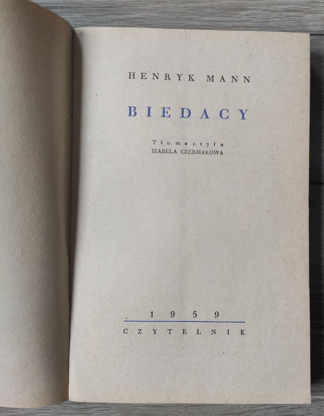 Biedacy Henryk Mann