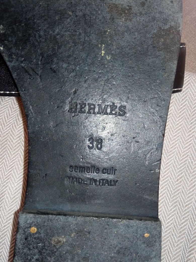 Шльопанці Hermes шкіра