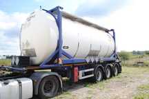 Van Hool L4BH  Naczepa kontenerowa plus tank Van Hool L4BH 35000 litrów