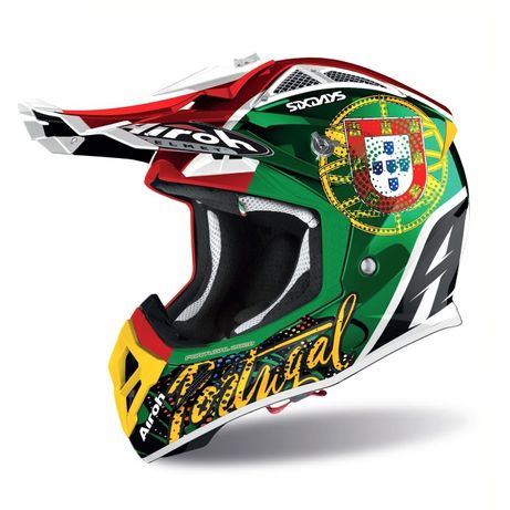 Capacete AIROH Aviator 2.3 Six Days Portugal Edition