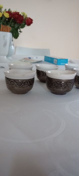 Piękne czareczki 6 szt platerowane