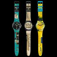 SWATCH 3 Relógios Jean-Michel Basquiat - Caixa Especial Limitada