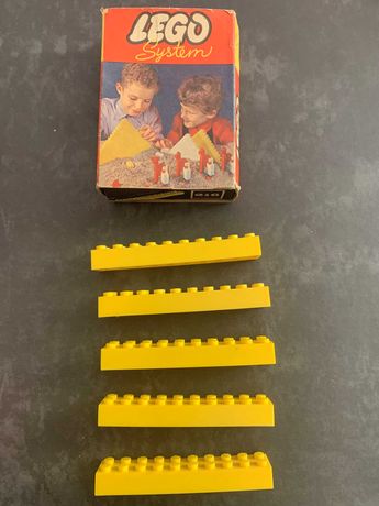 Lego System nº 216 (5 peças) - tijolos amarelos (set completo)