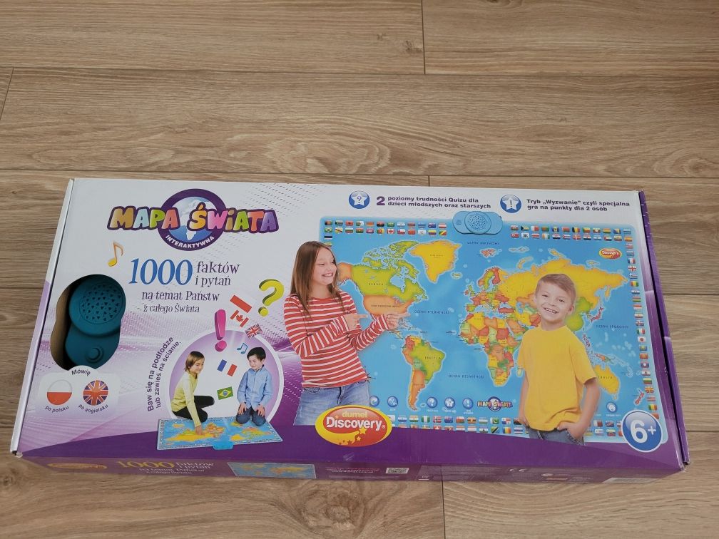 Discovery mapa świata  interaktywna 6+