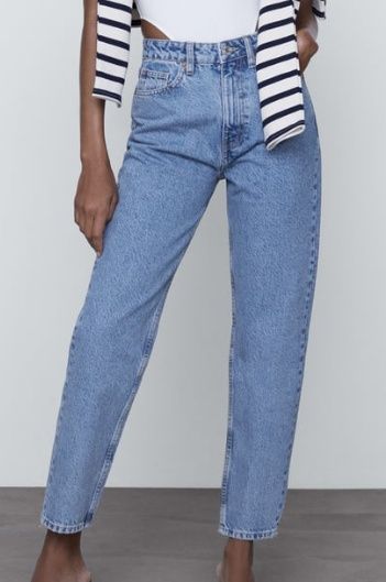 Spodnie mom jeans Zara