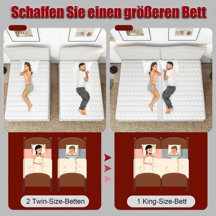 Pas do Łączenia Materacy 10m GUOSIYAO, Regulowany, Biały