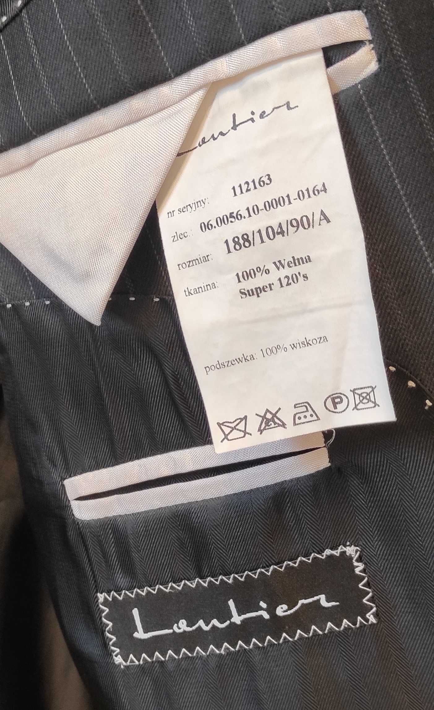 Garnitur Lantier dwuczęściowy 188/104/90 wełna Super 120