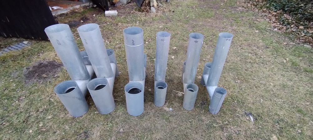 Wywiewki ,rury kominowe ocynkowane H