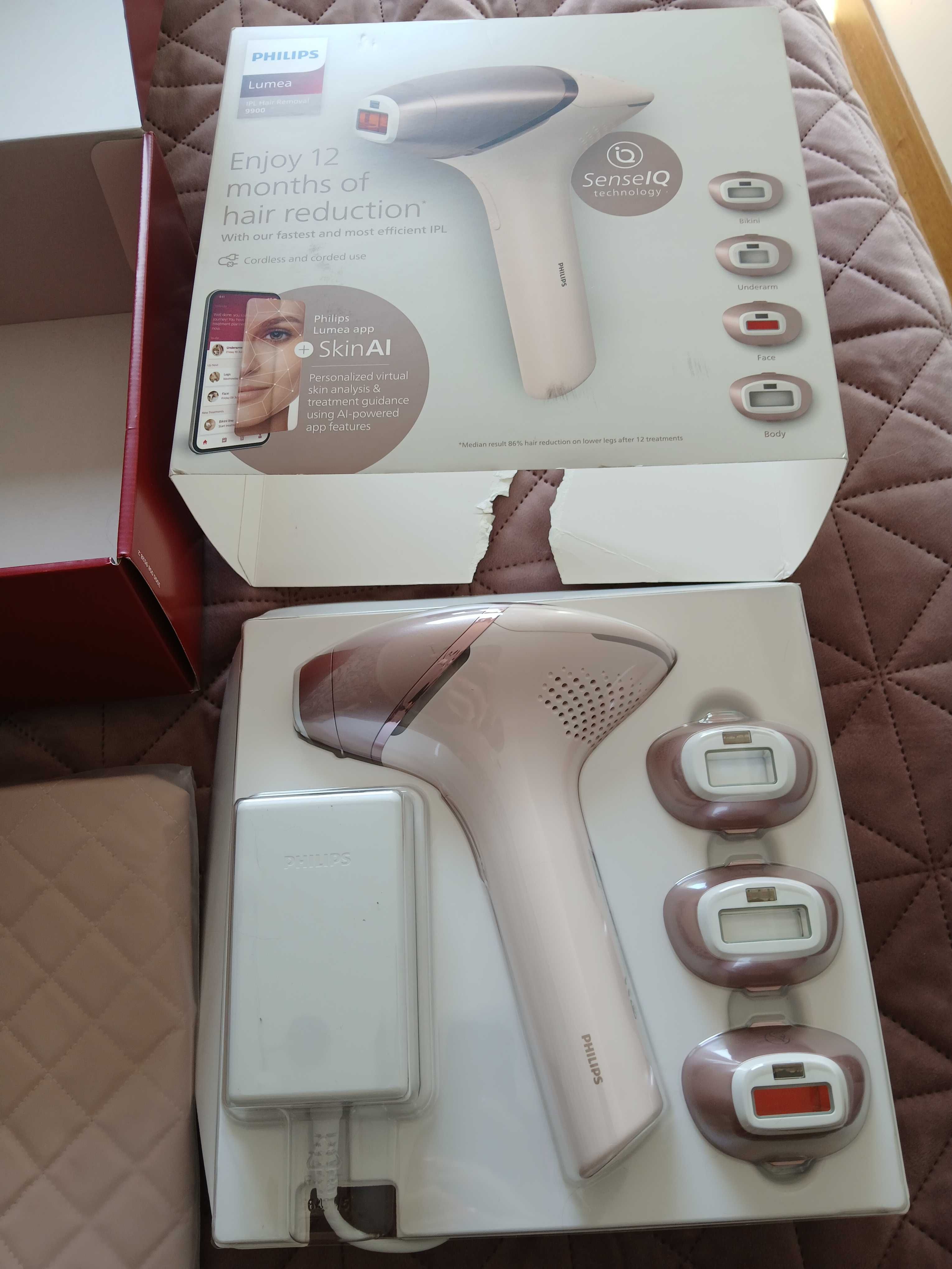 Depilator PHILIPS Lumea 9900 IPL BRI977/00 SenseIQ - Nowy!