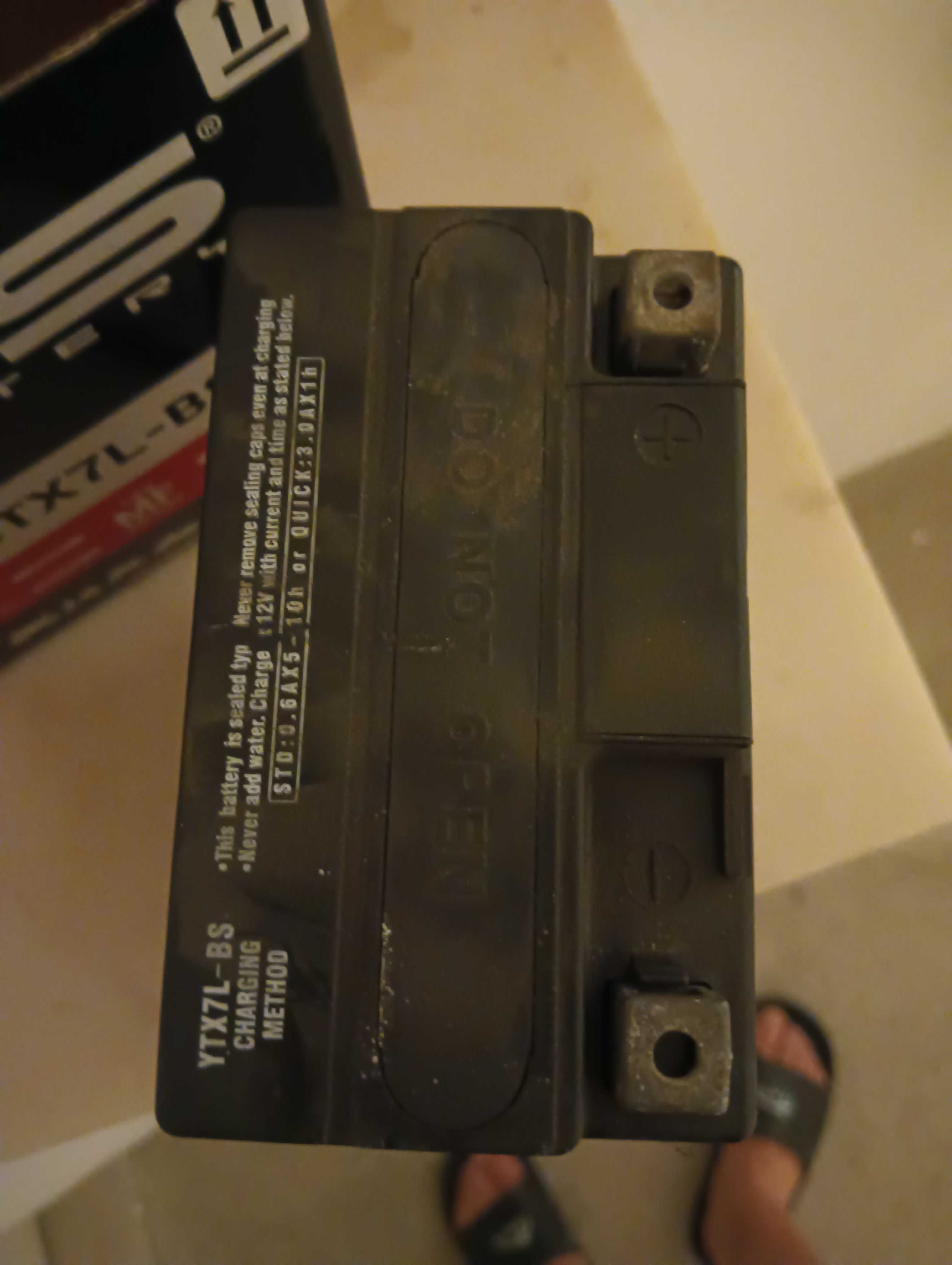 Bateria moto usada
