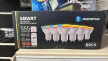 Zestaw żarówek 6 szt bluetooth 6,5W color