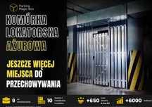 Komórka lokatorska, zabudowa lamelowa, przechowywanie, garaż