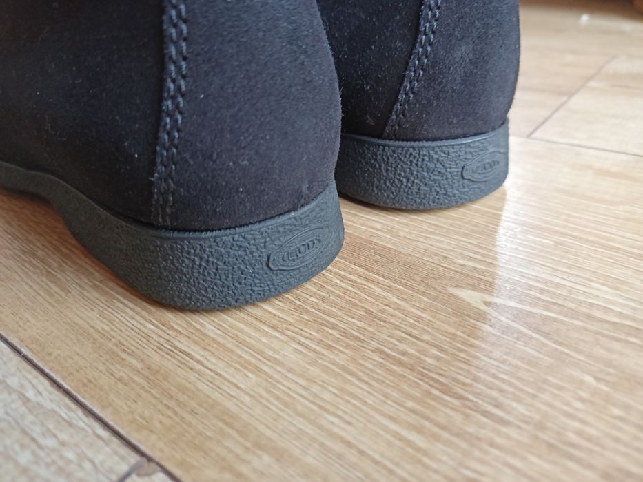 Tods kozaki czarne zamszowe 36