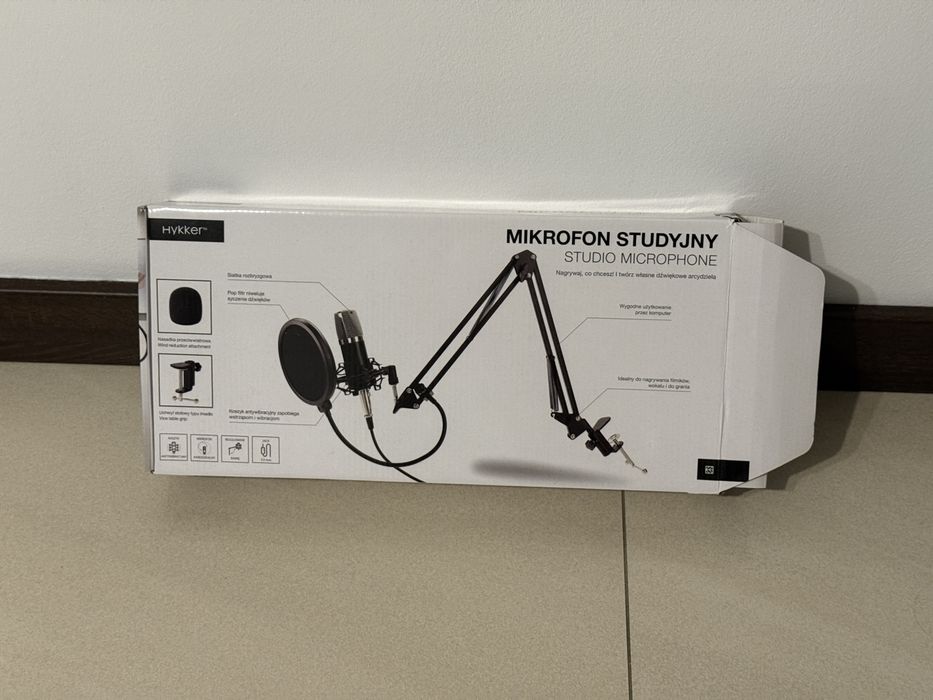 Mikrofon gamingowy/studyjny Hykker