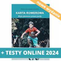 Karta rowerowa 2024. Testy online 3 miesiące+książka do nauki. Nowość