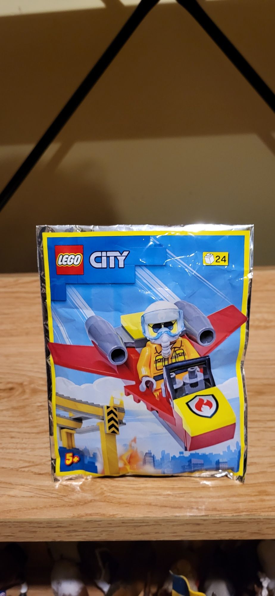 Lego City 952209 odrzutowiec plus strażak saszetka z klockami