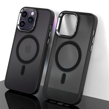 Etui Tel Protect Magnetic Carbon Case do Iphone 14 Pro Czarny