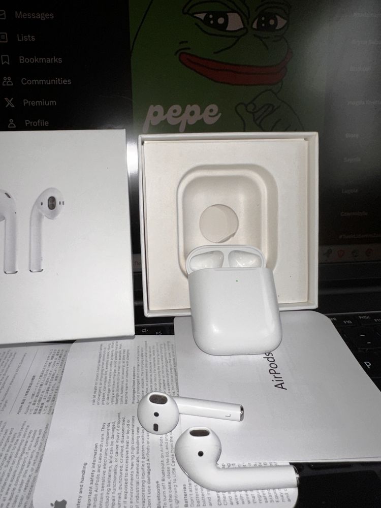 Bezprzewodowe sluchawki AirPods 2