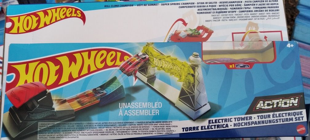 Zestaw Hot Wheels elektryczna wieża +Autko