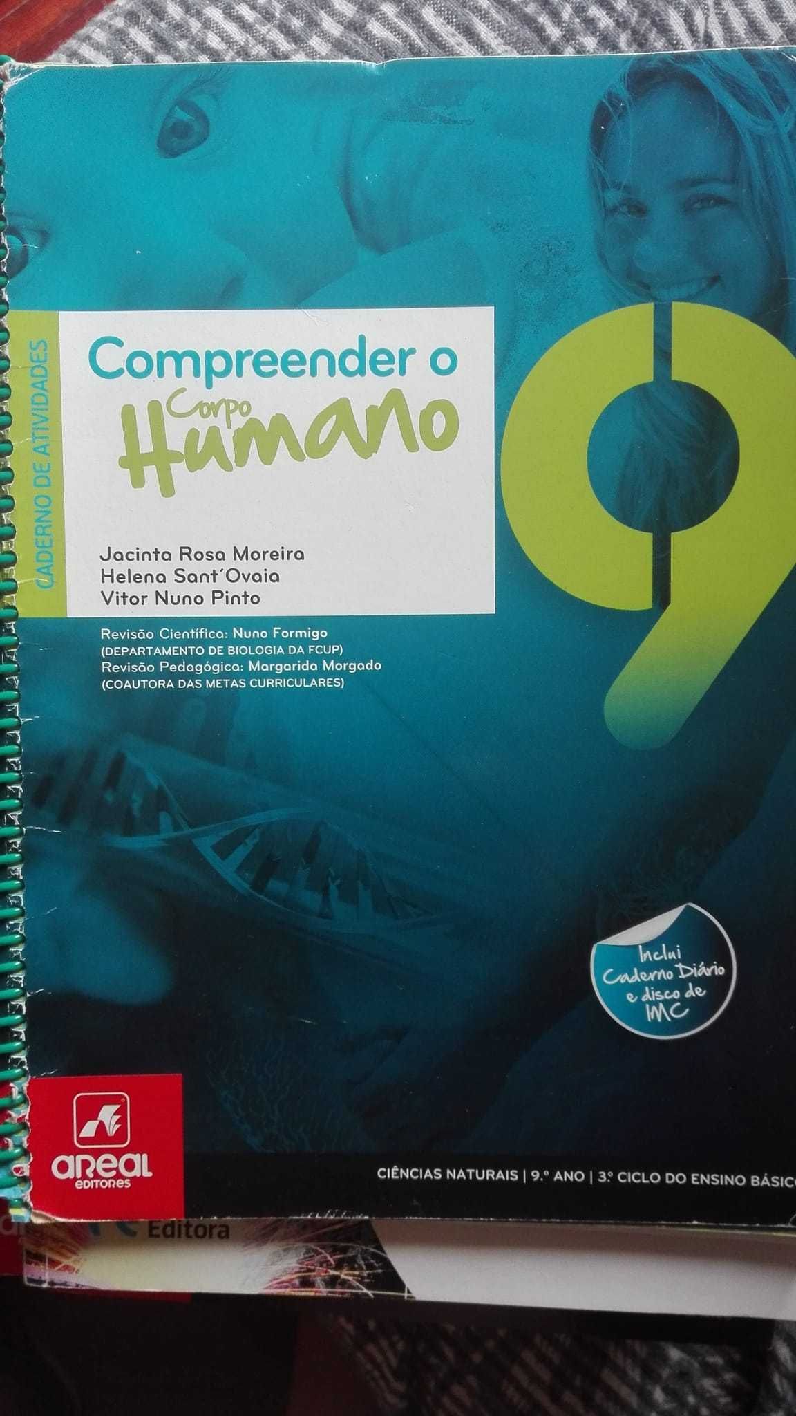 Caderno de atividades - Compreender o Corpo Humano 9