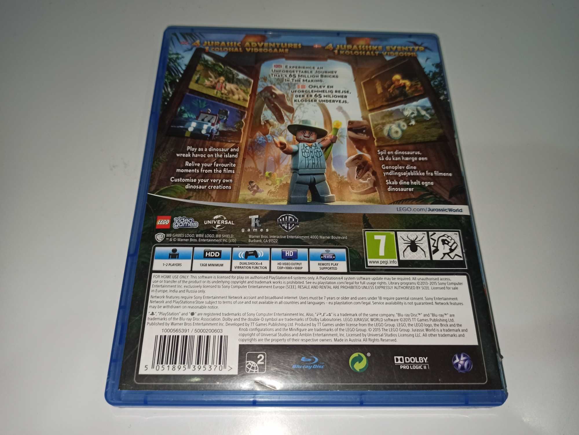 ps4 LEGO JURASSIC WORLD Lego Park Jurajski po polsku Nowa