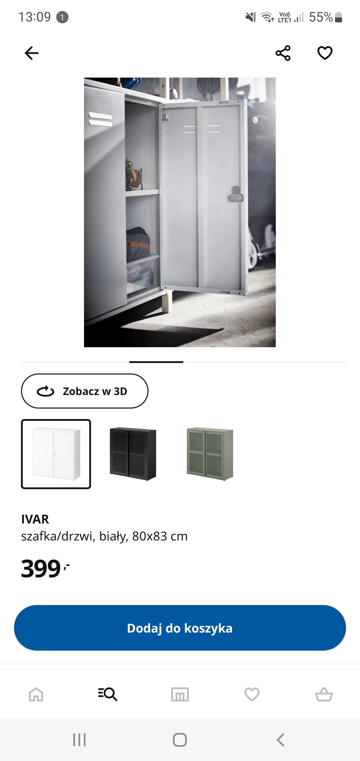 Szafka metalowa IKEA Ivar