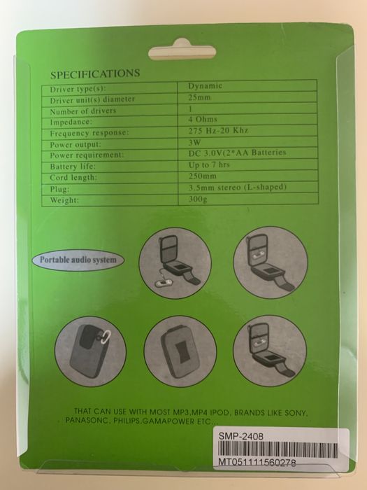 Estojo MP3, MP4, etc Flat Speaker