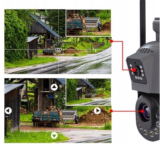 Kamera obrotowa zewnętrzna IP WIFI 30X Zoom 128GB nowa okazja!