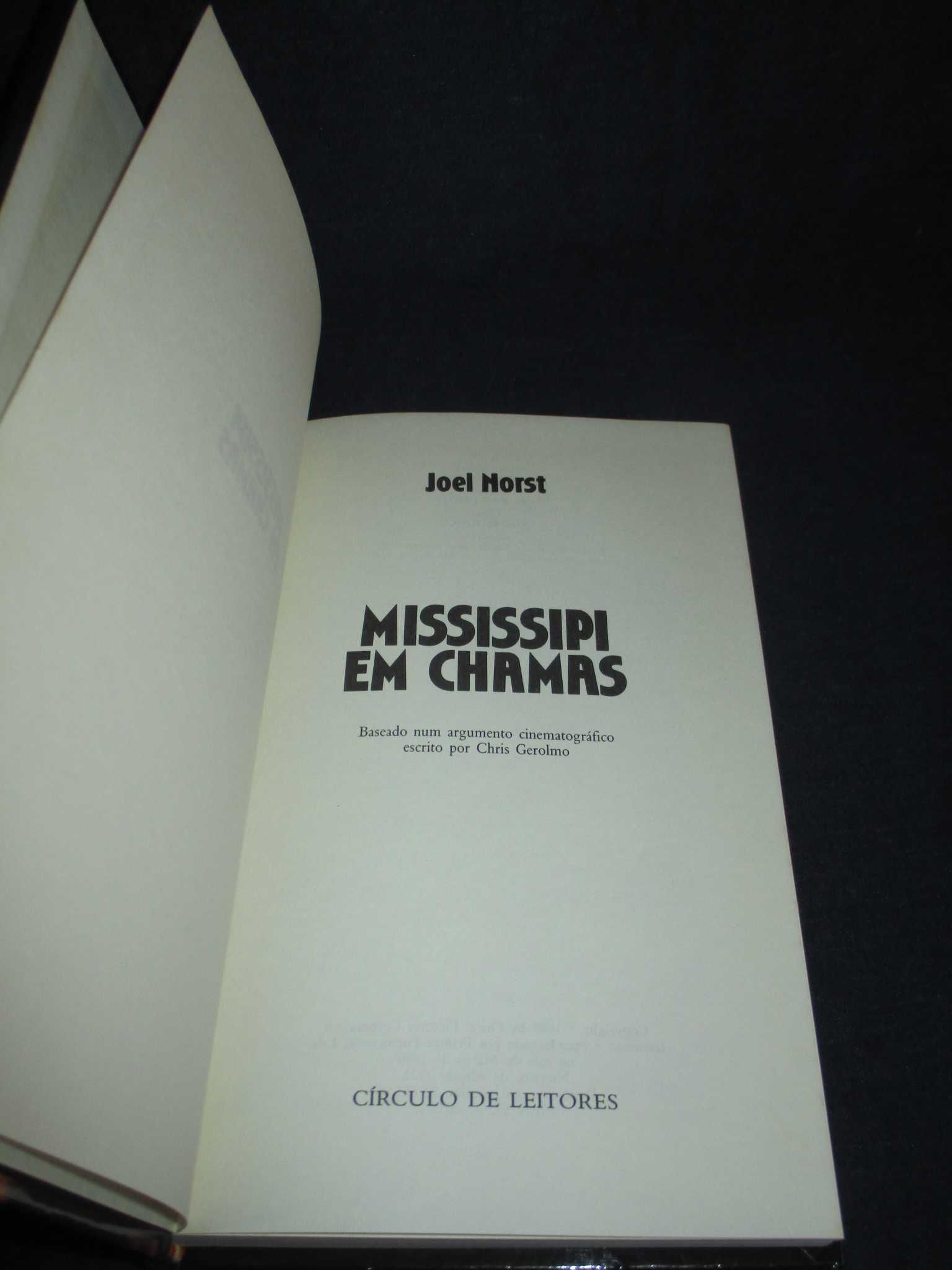 Livro Mississipi em Chamas Joel Norst Círculo de Leitores
