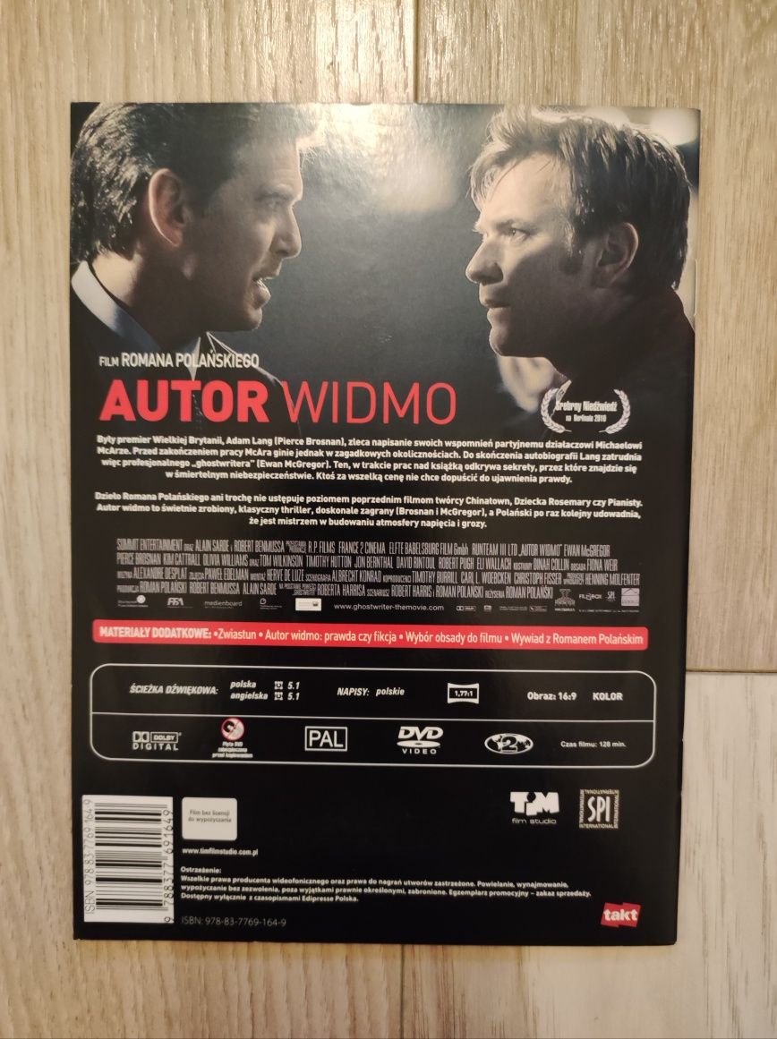 Film DVD "Autor widmo" - dramat , thriller