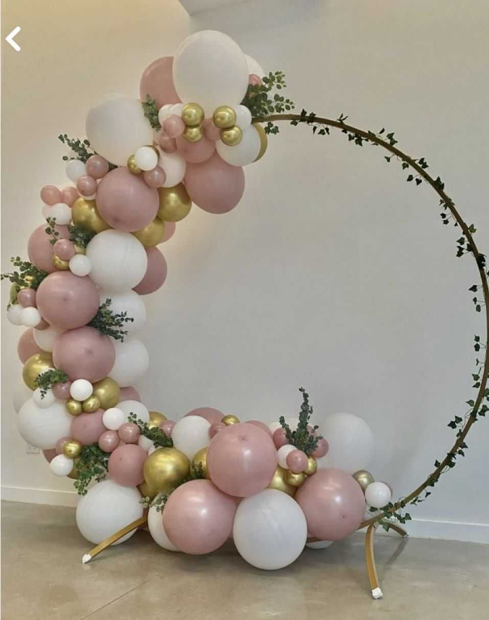Aluguer de Arco dourado para decoração de Festas