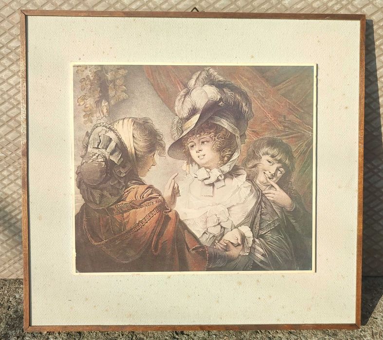 Obraz J. R. Smith wg Petersa Wróżka - Reprodukcja w ramie PRL